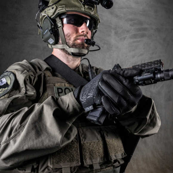 Стрелковые перчатки с сенсорными вставками MECHANIX Specialty 0,5мм Covert