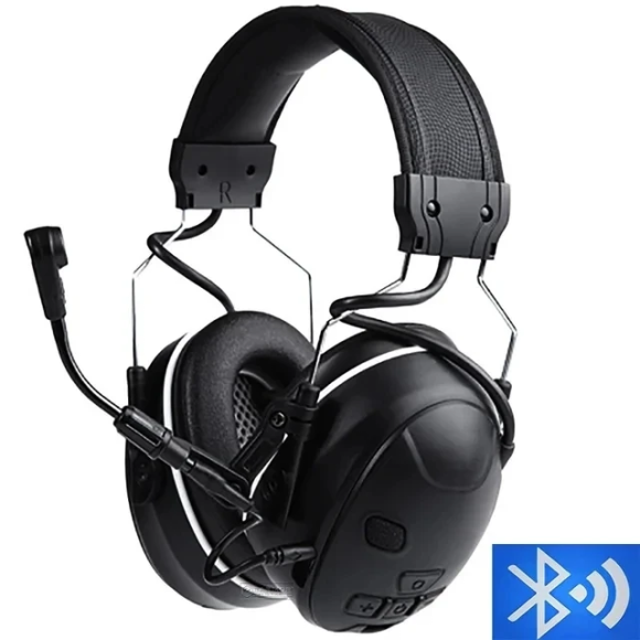 Наушники противошумные EARMOR С30-BK, NRR 24, bluetooth, черные, C30-BK