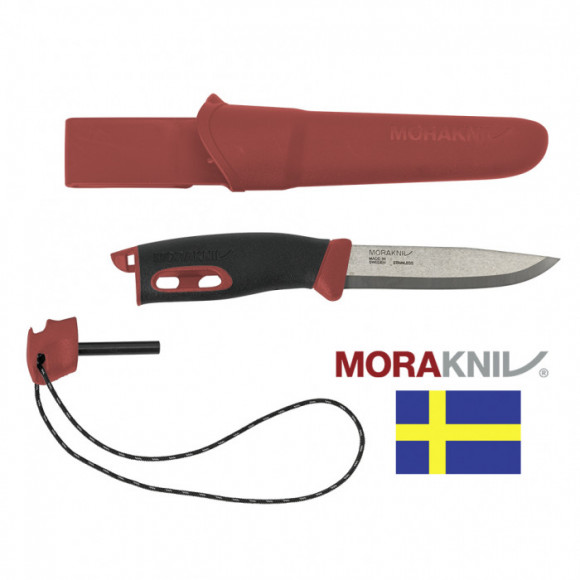 Нож с огнивом MORAKNIV Companion Spark Red