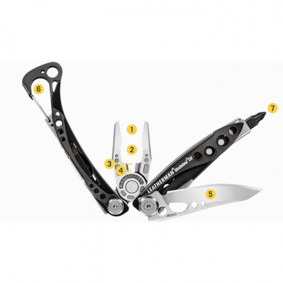 Мультитул с плоскогубцами и инструментами LEATHERMAN Skeletool CX Verdant (Multi-tool)
