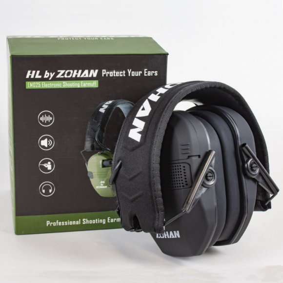 Активные наушники для стрельбы HuntLandia by ZOHAN EM025 Black