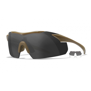 Очки защитные Wiley X WX Vapor (Frame: Matte Tan, Lens: Clear + Grey), 3511