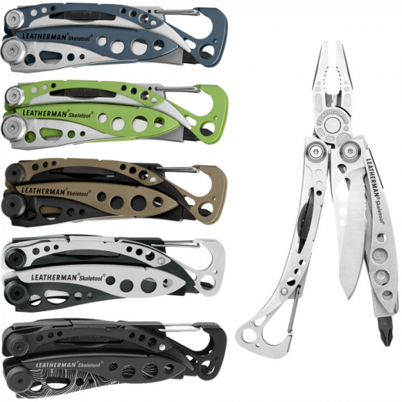 Нож-мультитул с инструментами LEATHERMAN Skeletool Stainless Steel