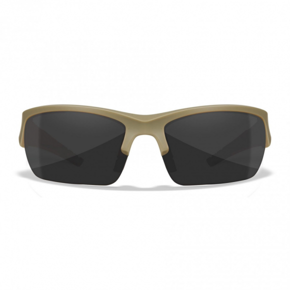 Баллистические очки для тактической стрельбы Wiley X Valor Matte Tan (Clear-Grey-Rust)