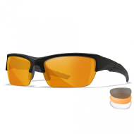 Баллистические очки для тактической стрельбы Wiley X Valor Matte Black (Clear-Grey-Rust)