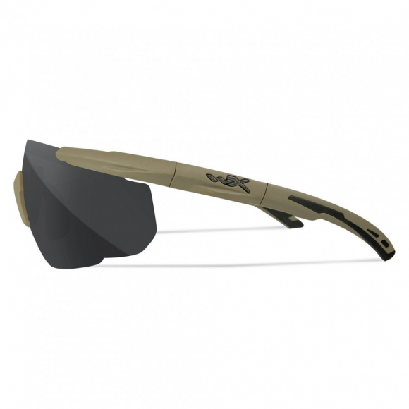 Тактические очки для стрельбы с баллистической защитой WILEYX Saber Advanced Matte Tan (Clear-Grey-Rust)