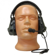 Гарнитура (наушники + микрофон) Ранет TH18-C1-B1-O12-TP120M-AA микрофон, кабель NEXUS, зеленые, TH18-C1-B1