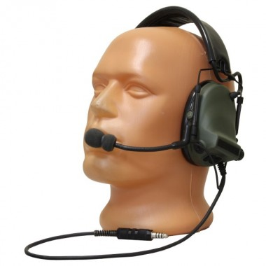 Гарнитура (наушники + микрофон) Ранет TH18-C1-B1-O12-TP120M-AA микрофон, кабель NEXUS, зеленые, TH18-C1-B1