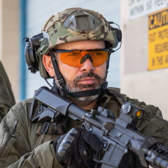 Тактические очки для стрельбы с баллистической защитой WILEYX Saber Advanced Matte Black (Clear-Grey-Rust)