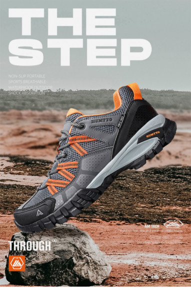 Кроссовки HUMTTO 140755A-1, Grey/Orange