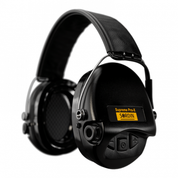 Наушники активные MSA Sordin Supreme Pro-X LED Black (черные/черная кожа), 75302-X-13