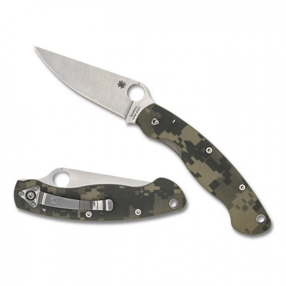 Складной нож SPYDERCO Military Model Camo G-10 (C36GPCMO)