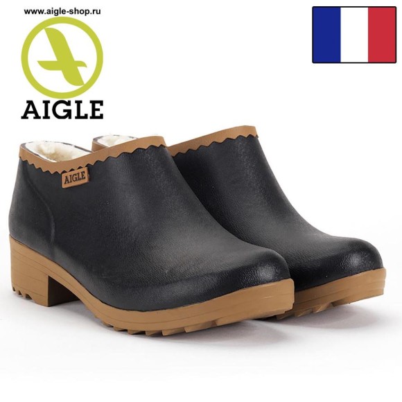 Женские калоши утепленные AIGLE Victorine Sabotin