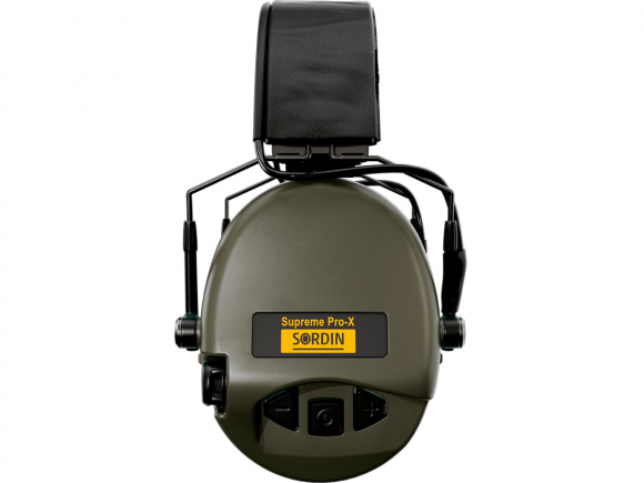 Наушники активные Sordin (MSA) Supreme Pro-X Slim, хаки, оголовье-кожа (74302-X/L), 74302-X/L