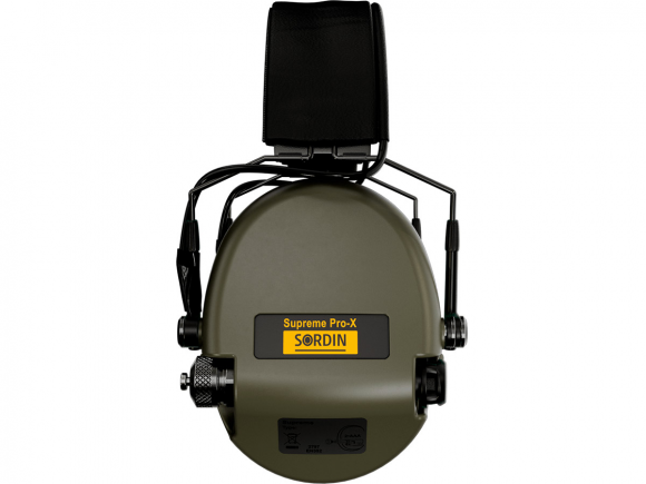 Наушники активные Sordin (MSA) Supreme Pro-X Slim, хаки, оголовье-кожа (74302-X/L), 74302-X/L