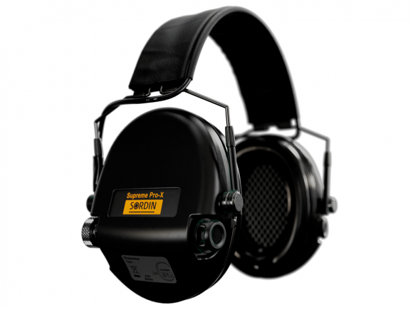 Наушники активные Sordin (MSA) Supreme Pro-X Slim, чёрные (74302-X/L-02-S), 74302-X/L-02-S