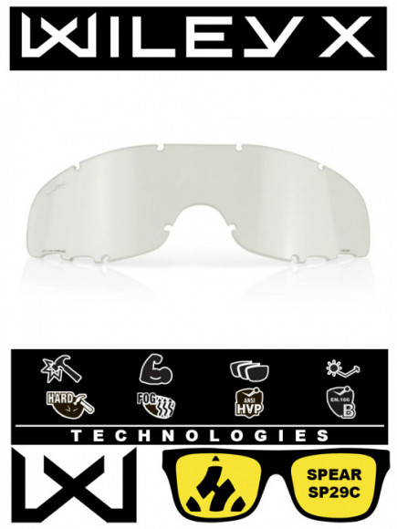 Линза для маски Wiley X Spear Lens Clear (прозрачная)