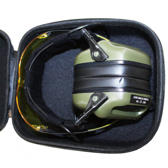 Футляр для наушников EARMOR S16, жесткий, черный