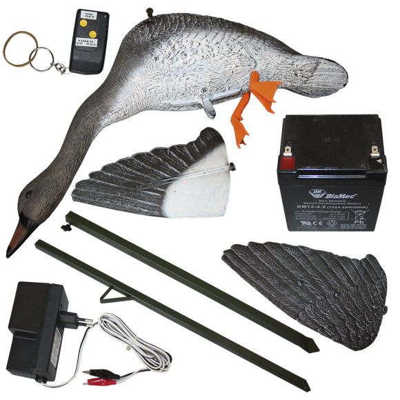 Муляж гуся машущего крыльями с мотором Sport Plast SFLD 950 гуменник, SFLD 950