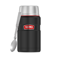 Термос для еды THERMOS SK3020RCMB 0,71л, нерж.сталь, ложка, черный, 375810