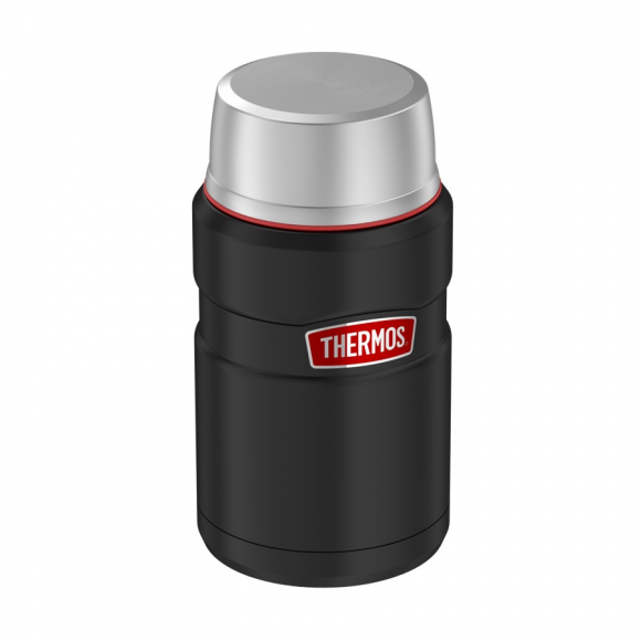 Термос для еды THERMOS SK3020RCMB 0,71л, нерж.сталь, ложка, черный, 375810