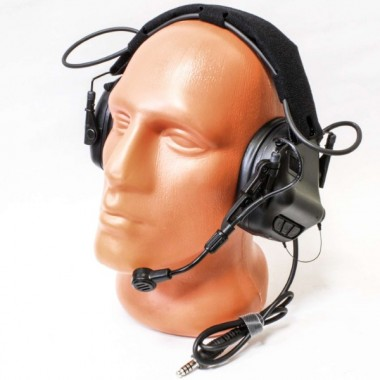 Тактическая гарнитура EARMOR M32 Mark 3, черные, M32-BK-Mark3