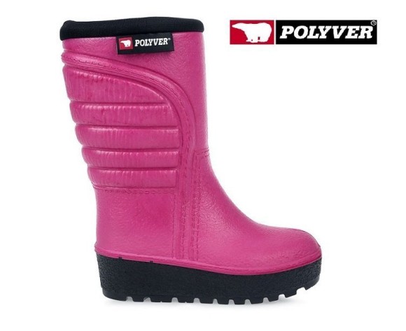 Детские сапоги из полиуретана Polyver розовые