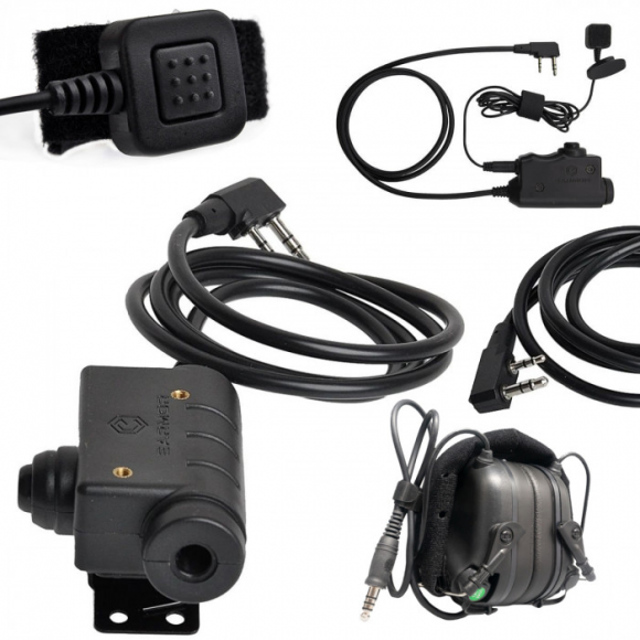 Кнопка PTT EARMOR M52 для подключения гарнитуры и наушников к рации